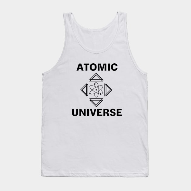 atomic universe Black Tank Top by Loete Design